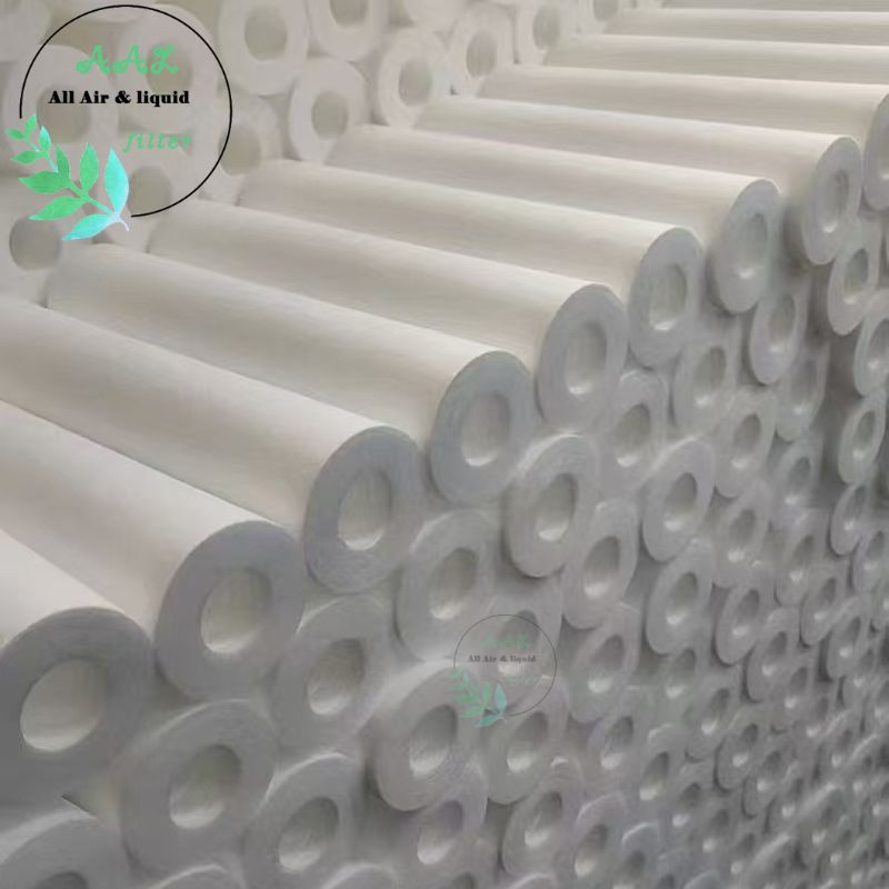 PP Polypropylene  Melt Blown  Filter Cartridge With Orange Surface