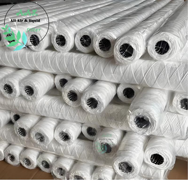 Bleached Natural Cotton String Wound Filter Cartridge
