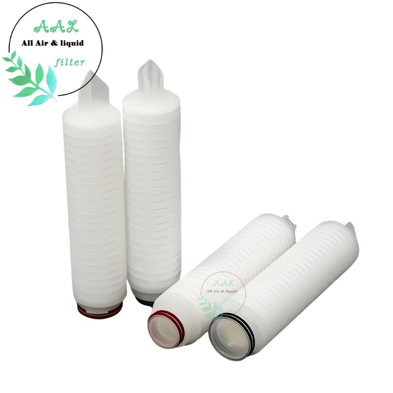 Hydrophobic PTFE Membrane Pleated Cartridge – 0.2 Micron for Sterile Gas, Air & Chemical Filtration