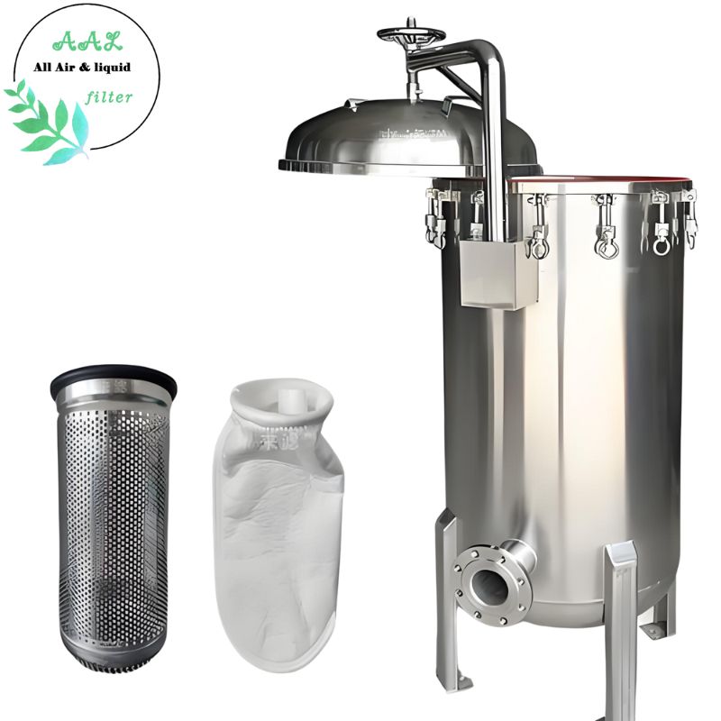 SS Bag Filter Housing – Single & Multi-Bag Design for Water, Oil, and Chemical Use