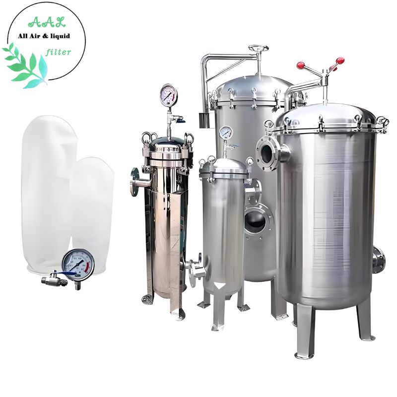 SS Bag Filter Housing – Single & Multi-Bag Design for Water, Oil, and Chemical Use