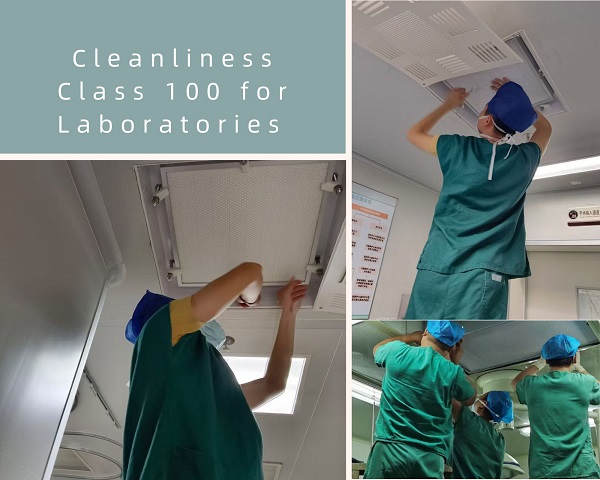 ​​Laminar Flow Hood Fan Filter Unit (FFU) with H14 HEPA Filter Class 100 for Laboratories
