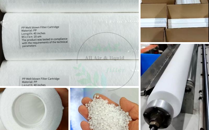 Polypropylene PP Melt Blown sediment Filter Cartridge