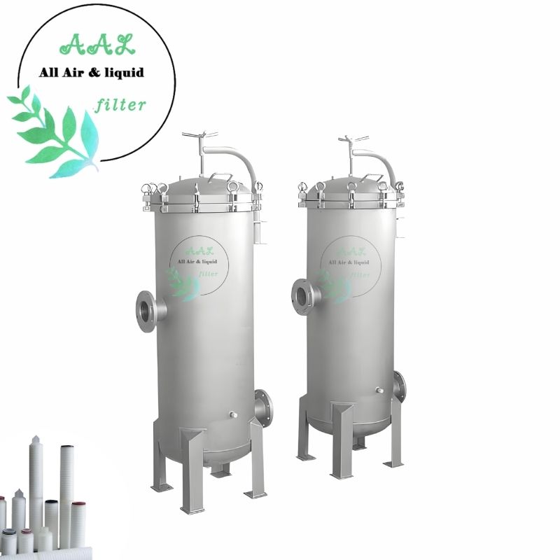 SS304/316L Multi Cartridge Filter Housing For RO Pretreatment in Desalination Systems