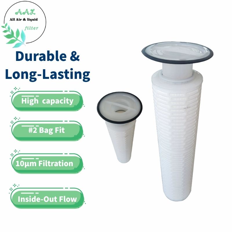 10 Micron #2 PP Pleated High Flow Filter Bag Cartridge