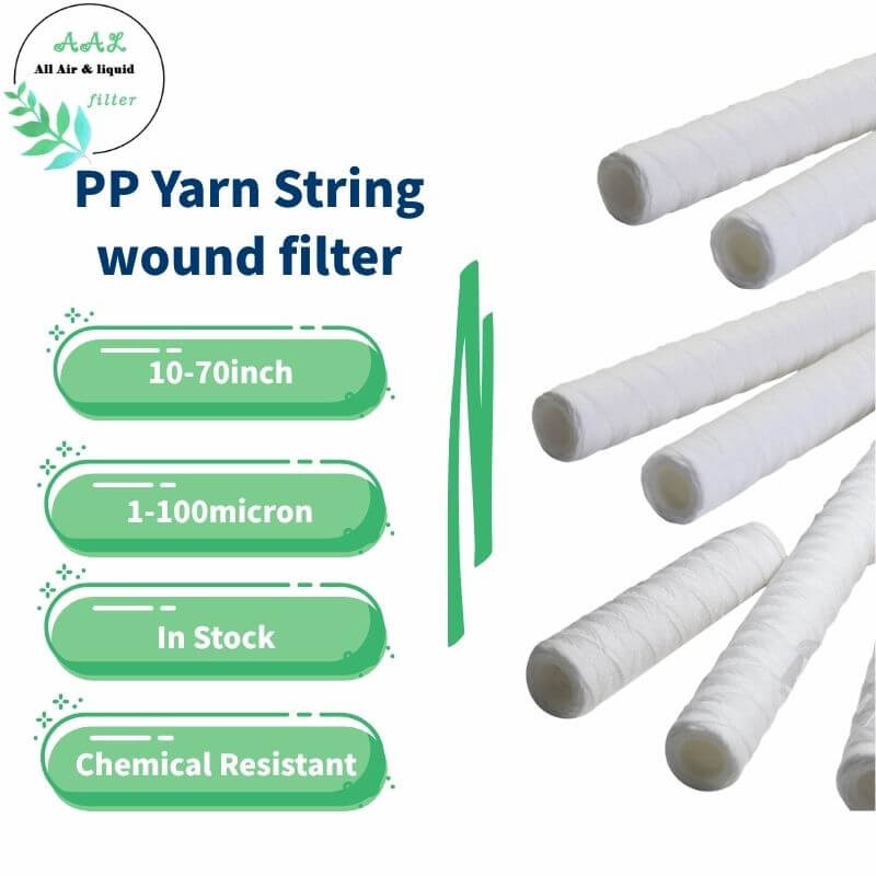 40-Inch Polypropylene Yarn Wound Filter Cartridge – Sediment & Particle Filtration