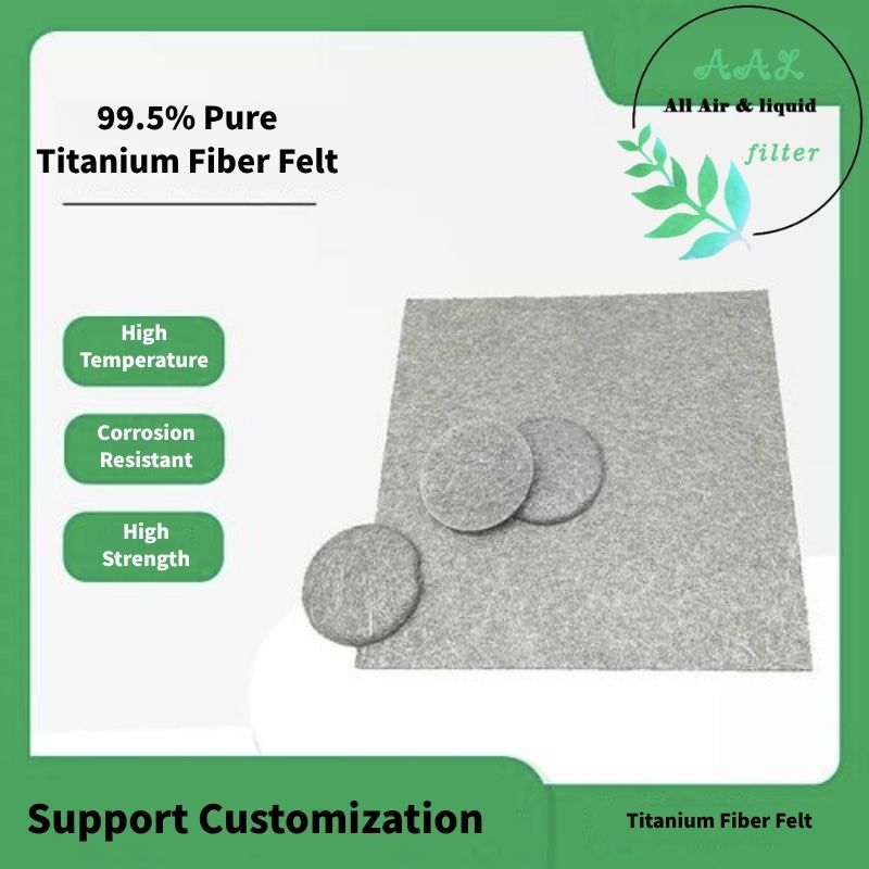 Titanium Fiber Felt – 99.5% Pure, 80% Porosity Sintered Metal for Hydrogen Electrolysis