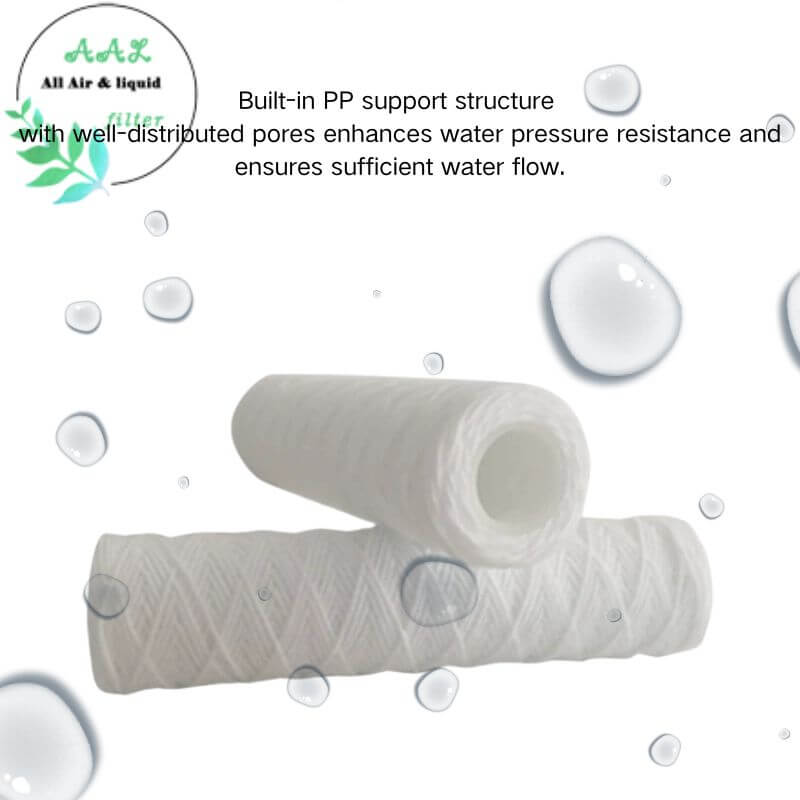 10inch PP Yarn Wound Filter Cartridge for Well Water Filtration System
