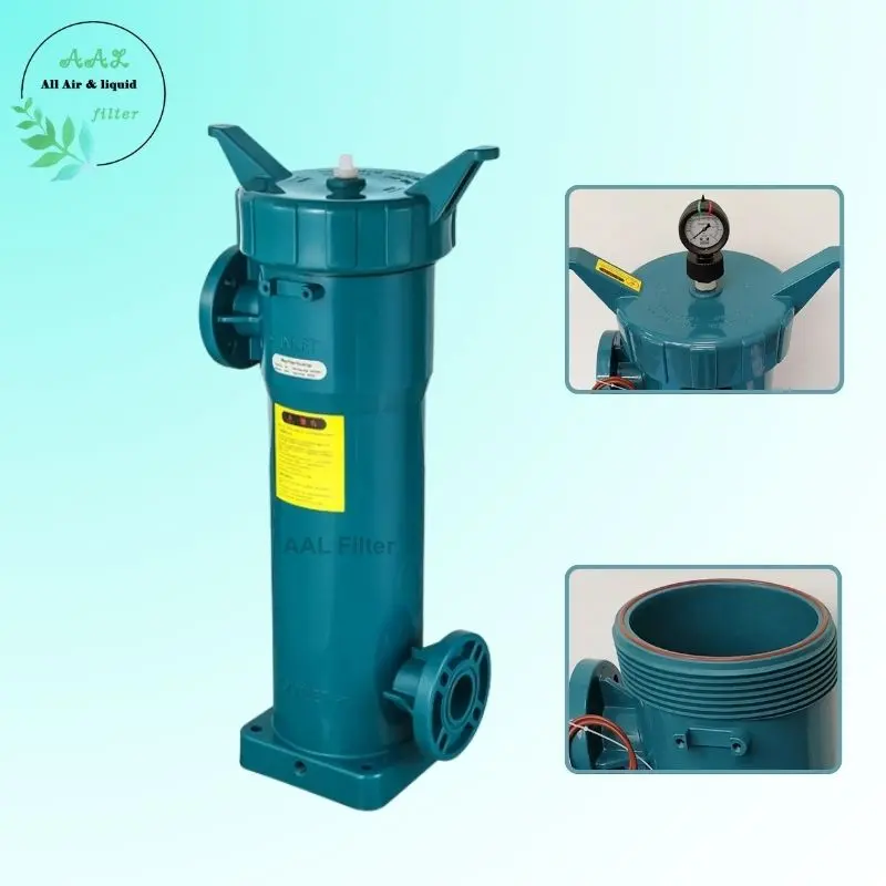 AALBF-6A Wastewater PP Bag Filter Housing High Flow Rate Plastic Filter for Acid & Alkaline Liquids