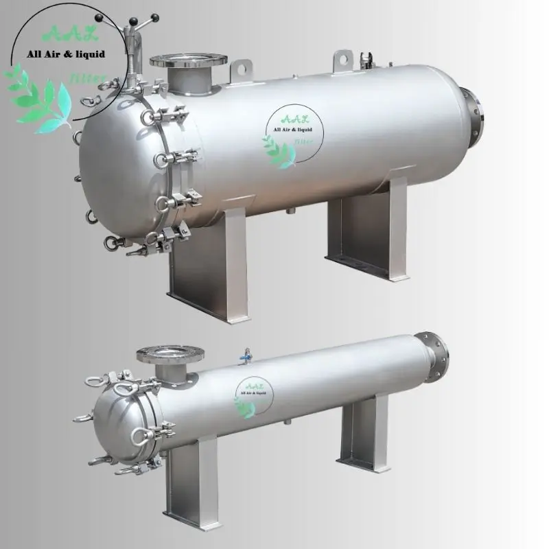 AAL ASHH Series Stainless Steel Horizontal High Flow Cartridge Filter Housing
