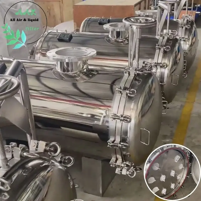 AAL ASHH Series Stainless Steel Horizontal High Flow Cartridge Filter Housing