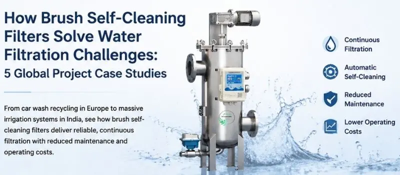 How Brush Self-Cleaning Filters Solve Water Filtration Challenges