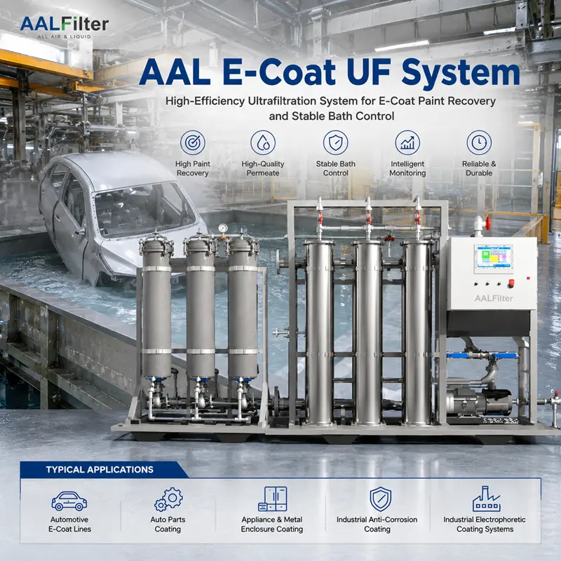 AAL E-Coat UF System | Ultrafiltration System for Electrophoretic Paint Recovery & Bath Control