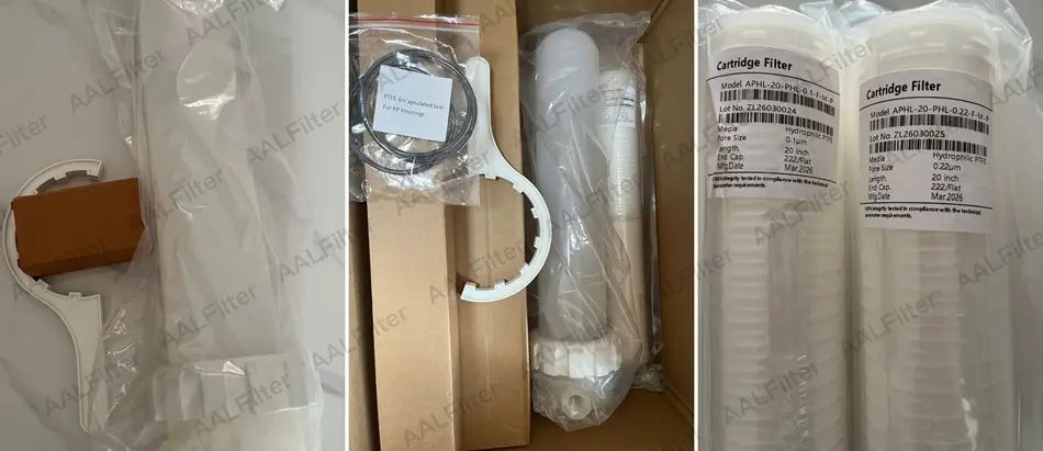 AP222 Series High-Purity Polypropylene Housing for 222 Cartridge Water Filtration Systems AP222 Series High-Purity Polypropylene Housing for 222 Cartridge Water Filtration Systems