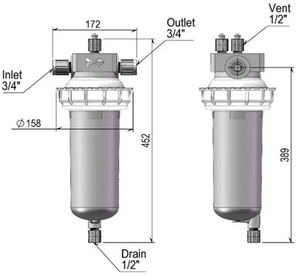 High-Purity PFA Filter Housing for Semiconductor Wet Process, Chemical Delivery and Electronic Chemical Applications High-Purity PFA Filter Housing for Semiconductor Wet Process, Chemical Delivery and Electronic Chemical Applications