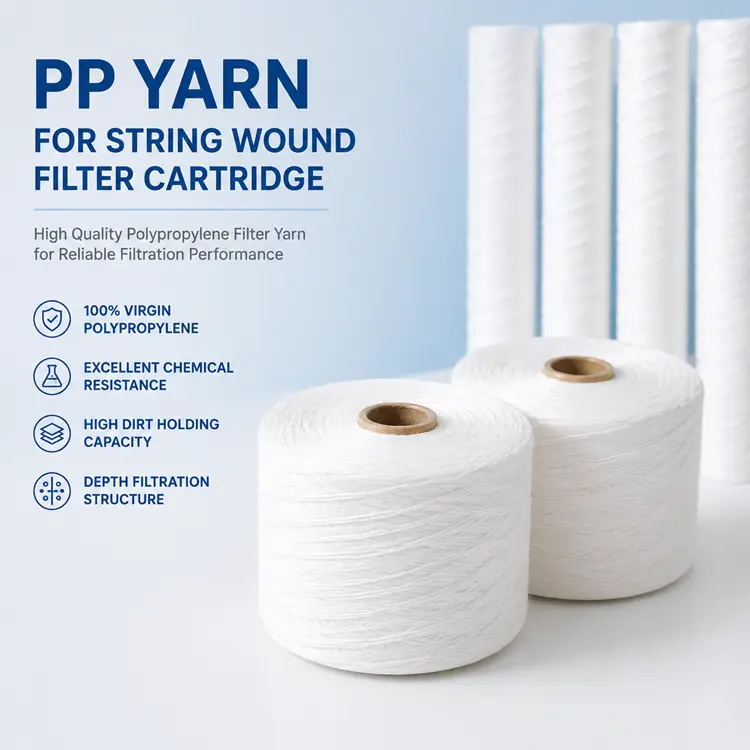 High Quality Polypropylene Filter Yarn for String Wound Filter Cartridge Production