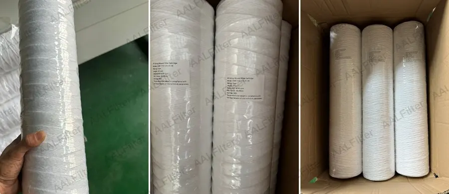 4.5 Inch Big Blue String Wound Filter Cartridge | High Flow Sediment Depth Filtration