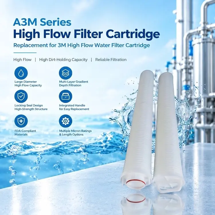 A3M Series High Flow Filter Cartridge | 3M High Flow Filter Replacement