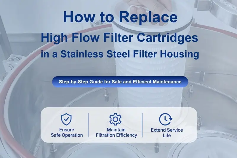 How to Replace High Flow Filter Cartridges in a Stainless Steel Filter Housing How to Replace High Flow Filter Cartridges in a Stainless Steel Filter Housing